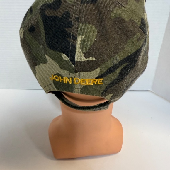 John Deere Camo - Tan Mesh Trucker Hat Cap Snapback - One Size Fits All - Picture 6 of 11
